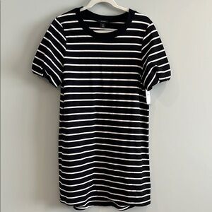 Halogen brand Black and White Striped T-Shirt